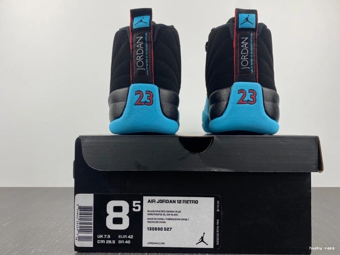 Rep Husky 12 Blue Jordan Gamma Retro 130690-027 0714